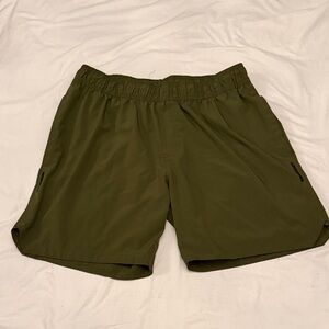 Men's Athletic Shorts in Olive Green